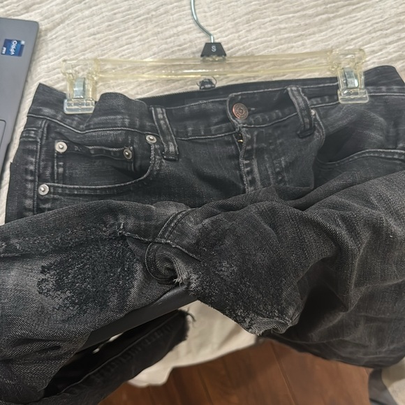 Polo Ralph Lauren Waverly Straight Highride Crop Black Jeans - Picture 6 of 6